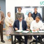 UOL Faculty of IT signing MOU with HUM Network, Sultana Siddiqui and Duraid Qureshi present
