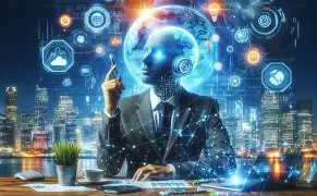 Mustafa Suleyman speaking about artificial intelligence and the future of desk-based jobs at Microsoft.